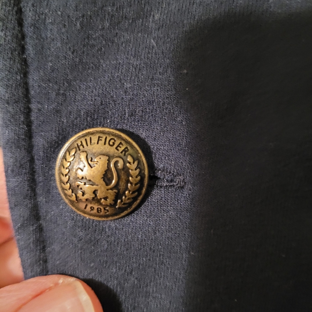 Tommy Hilfiger navy blue Military  Band Jacket - L.          N69 - Picture 3 of 8